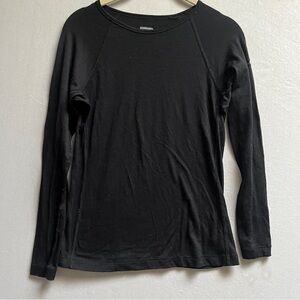 Icebreaker Merino 200 Base Layer Top Black Youth 12